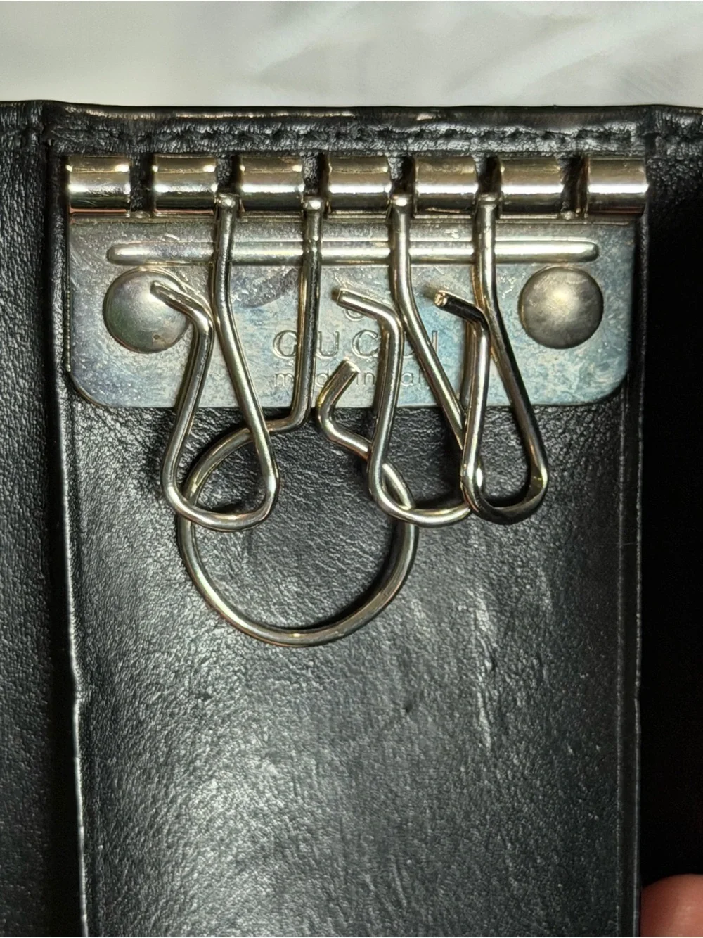 Gucci black key holder